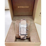 Buy Shop Burberry The Pioneer Grey Dial Leather Strap Watch for Women - BU9504 USA Online