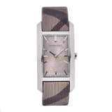 Buy Shop Burberry The Pioneer Grey Dial Leather Strap Watch for Women - BU9504 USA Online