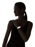 Buy Shop Burberry The Pioneer Silver Dial Haymarket Beige Leather Strap Watch for Women - BU9406 USA Online