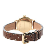 Buy Shop Burberry The Utilitarian White Dial Brown Leather Strap Watch for Women - BU7865 USA Online