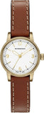 Buy Shop Burberry The Utilitarian White Dial Brown Leather Strap Watch for Women - BU7865 USA Online