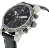 Buy Shop Burberry Utilitarian Chronograph Black Dial Black Leather Strap Watch for Men - BU7813 USA Online