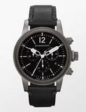 Buy Shop Burberry Utilitarian Chronograph Black Dial Black Leather Strap Watch for Men - BU7813 USA Online