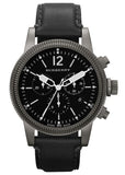 Buy Shop Burberry Utilitarian Chronograph Black Dial Black Leather Strap Watch for Men - BU7813 USA Online