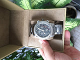Buy Shop Burberry Utilitarian Chronograph Black Dial Silver Steel Strap Watch For Men - BU9800 USA Online