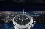 Buy Shop Burberry Utilitarian Chronograph Black Dial Silver Steel Strap Watch For Men - BU9800 USA Online