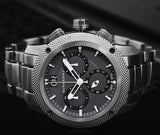 Buy Shop Burberry Utilitarian Chronograph Black Dial Silver Steel Strap Watch For Men - BU9800 USA Online