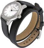 Buy Shop Burberry Utilitarian White Dial Black Leather Strap Watch for Women - BU7845 USA Online