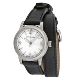 Buy Shop Burberry Utilitarian White Dial Black Leather Strap Watch for Women - BU7845 USA Online