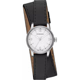 Buy Shop Burberry Utilitarian White Dial Black Leather Strap Watch for Women - BU7845 USA Online