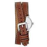 Buy Shop Burberry Utilitarian White Dial Brown Leather Strap Watch for Women - BU7848 USA Online