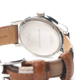 Buy Shop Burberry Utilitarian White Dial Multicolor Leather Strap Watch for Women - BU7824 USA Online