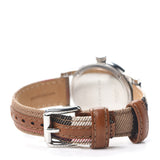 Buy Shop Burberry Utilitarian White Dial Multicolor Leather Strap Watch for Women - BU7824 USA Online