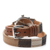 Buy Shop Burberry Utilitarian White Dial Multicolor Leather Strap Watch for Women - BU7849 USA Online