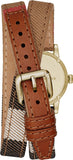 Buy Shop Burberry Utilitarian White Dial Multicolor Leather Strap Watch for Women - BU7851 USA Online