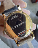 Buy Shop Burberry Utilitarian White Dial Multicolor Leather Strap Watch for Women - BU7851 USA Online