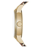 Buy Shop Burberry Utilitarian White Dial Multicolor Leather Strap Watch for Women - BU7853 USA Online