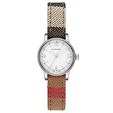 Buy Shop Burberry Utilitarian White Dial Multicolor Leather Strap Watch for Women - BU7863 USA Online