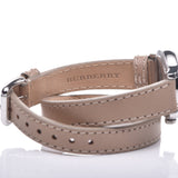 Buy Shop Burberry Utilitarian White Dial Pink Leather Strap Watch for Women - BU7847 USA Online