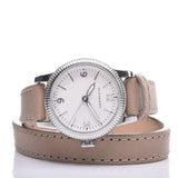 Buy Shop Burberry Utilitarian White Dial Pink Leather Strap Watch for Women - BU7847 USA Online