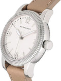 Buy Shop Burberry Utilitarian White Dial Pink Leather Strap Watch for Women - BU7847 USA Online