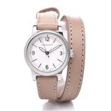 Buy Shop Burberry Utilitarian White Dial Pink Leather Strap Watch for Women - BU7847 USA Online