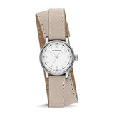 Buy Shop Burberry Utilitarian White Dial Pink Leather Strap Watch for Women - BU7847 USA Online