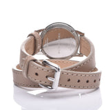 Buy Shop Burberry Utilitarian White Dial Pink Leather Strap Watch for Women - BU7847 USA Online