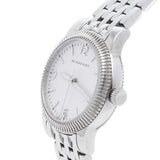 Buy Shop Burberry Utilitarian White Dial Silver Steel Strap Watch for Women - BU7856 USA Online