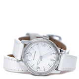 Buy Shop Burberry Utilitarian White Dial White Leather Strap Watch for Women - BU7846 USA Online