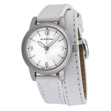 Buy Shop Burberry Utilitarian White Dial White Leather Strap Watch for Women - BU7846 USA Online