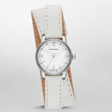 Buy Shop Burberry Utilitarian White Dial White Leather Strap Watch for Women - BU7846 USA Online