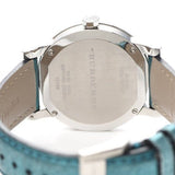 Buy Shop Burberry White Dial Turquoise Leather Strap Watch for Women - BU9120 USA Online