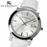Buy Shop Burberry The City White Dial White Leather Strap Watch for Women - BU9128 USA Online