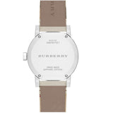 Buy Shop Burberry The City White Dial Beige Leather Strap Watch for Women - BU9132 USA Online