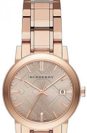 Buy Shop Burberry The City Rose Gold Dial Rose Gold Steel Strap Watch for Women - BU9135 USA Online
