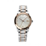 Buy Shop Burberry The City Diamonds White Dial Two Tone Steel Strap Watch for Women - BU9127 USA Online
