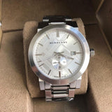 Burberry The City Silver Dial Silver Steel Strap Watch for Men - BU9900