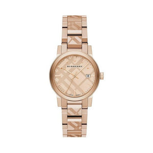 Buy Shop Burberry The City Rose Gold Dial Rose Gold Steel Strap Watch for Women - BU9146 USA Online