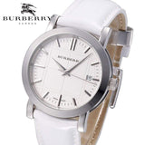 Buy Shop Burberry The City White Dial White Leather Strap Watch for Women - BU9128 USA Online