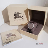 Buy Shop Burberry The City Grey Dial Leather Strap Watch for Men - BU9020 USA Online