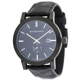 Buy Shop Burberry The City Black Dial Black Leather Strap Watch for Men - BU9906 USA Online