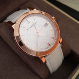 Buy Shop Burberry The City White Dial White Leather Strap Watch for Women - BU9012 USA Online