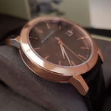 Buy Shop Burberry The City Brown Dial Brown Leather Strap Watch for Men - BU9013 USA Online