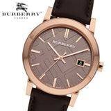 Buy Shop Burberry The City Brown Dial Brown Leather Strap Watch for Men - BU9013 USA Online