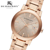 Buy Shop Burberry The City Rose Gold Dial Rose Gold Steel Strap Watch for Women - BU9034 USA Online