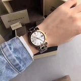 Buy Shop Burberry The City White Dial Two Tone Steel Strap Watch for Women - BU9115 USA Online