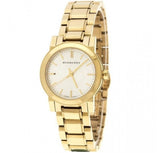 Burberry Heritage White Dial Gold Steel Strap Watch for Women - BU9203