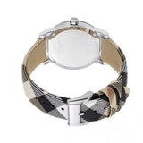 Buy Shop Burberry The City Grey Dial Checked Grey Leather Strap Watch for Women - BU9118 USA Online