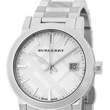 Buy Shop Burberry The City White Dial Silver Steel Strap Watch for Women - BU9144 USA Online